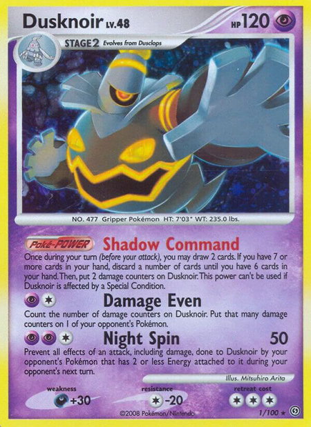 Dusknoir (1) - Stormfront Pokémon trading card