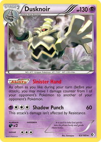 Dusknoir - Boundaries Crossed (BCR) #63/149 - Holo Rare Pokémon Trading Card