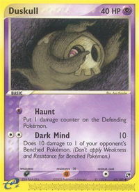 Duskull - 62/100 - Sandstorm (SS) #62/100 - Common Pokémon Trading Card
