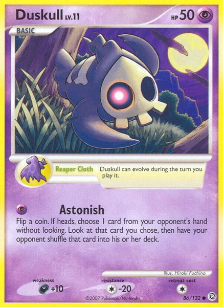 Duskull - Secret Wonders Pokémon trading card