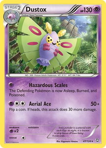 Dustox - Dragons Exalted (DRX) #47/124 - Rare Pokémon Trading Card