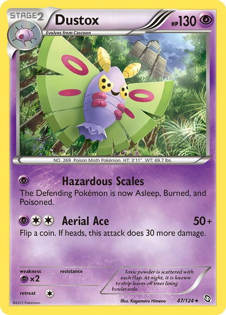 Dustox - Dragons Exalted Pokémon trading card