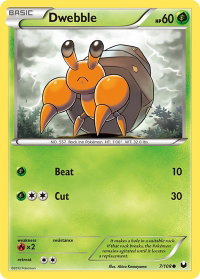 Dwebble - Dark Explorers (DEX) #7/108 - Common Pokémon Trading Card