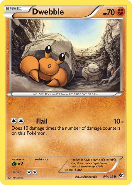 Dwebble - Boundaries Crossed Pokémon trading card