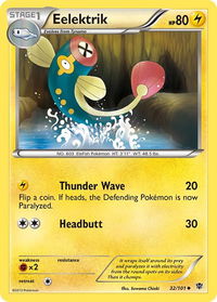 Eelektrik - Plasma Blast (PLB) #32/101 - Uncommon Pokémon Trading Card