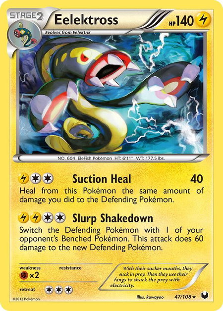 Eelektross - Dark Explorers Pokémon trading card