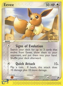 Eevee - Sandstorm (SS) #63/100 - Common Pokémon Trading Card