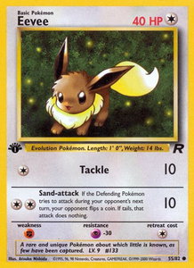 Eevee - Team Rocket (TR) #55/82 - Common Pokémon Trading Card