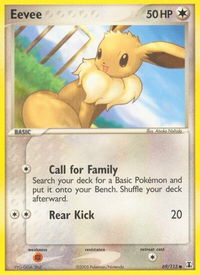 Eevee - 069/113 - Delta Species (DS) #69/113 - Common Pokémon Trading Card
