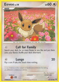 Eevee (62) - Majestic Dawn (MD) #62/100 - Common Pokémon Trading Card