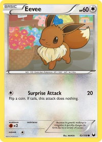 Eevee (83) - Dark Explorers (DEX) #83/108 - Common Pokémon Trading Card