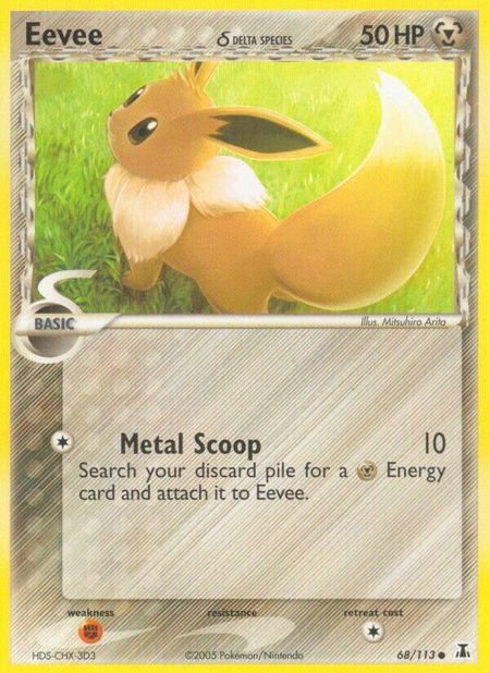 Eevee - 068/113 - Delta Species Pokémon trading card