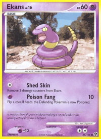 Ekans - Great Encounters (GE) #66/106 - Common Pokémon Trading Card