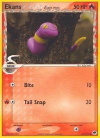 Ekans (Delta Species) - Dragon Frontiers (DF) #47/101 - Common Pokémon Trading Card
