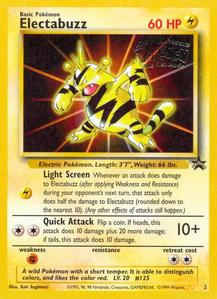 Electabuzz (Movie Promo) trading card from WoTC Promo Electabuzz (Movie Promo) - WoTC Promo Pokémon trading card