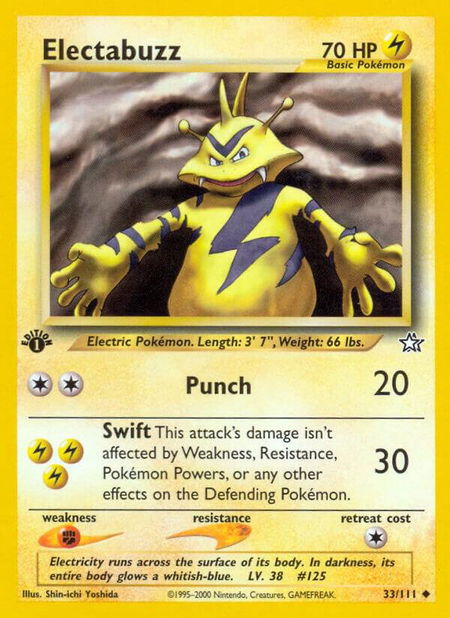 Electabuzz - Neo Genesis Pokémon trading card