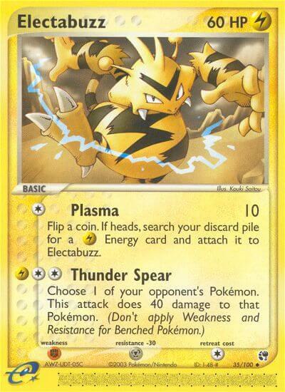 Electabuzz - Sandstorm Pokémon trading card