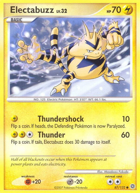 Electabuzz - Secret Wonders Pokémon trading card