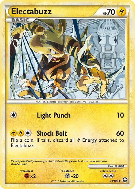Electabuzz trading card from Triumphant Electabuzz - Triumphant Pokémon trading card
