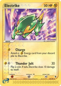 Electrike - 30/109 - Ruby and Sapphire (RS) #30/109 - Uncommon Pokémon Trading Card