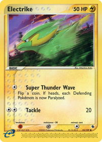 Electrike - 53/109 - Ruby and Sapphire (RS) #53/109 - Common Pokémon Trading Card
