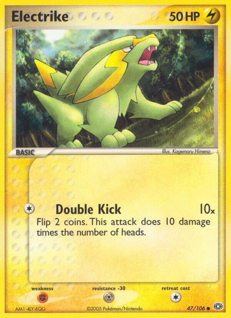 Electrike - 047/106 - Emerald Pokémon trading card