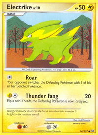 Electrike - Platinum (PL) #74/127 - Common Pokémon Trading Card