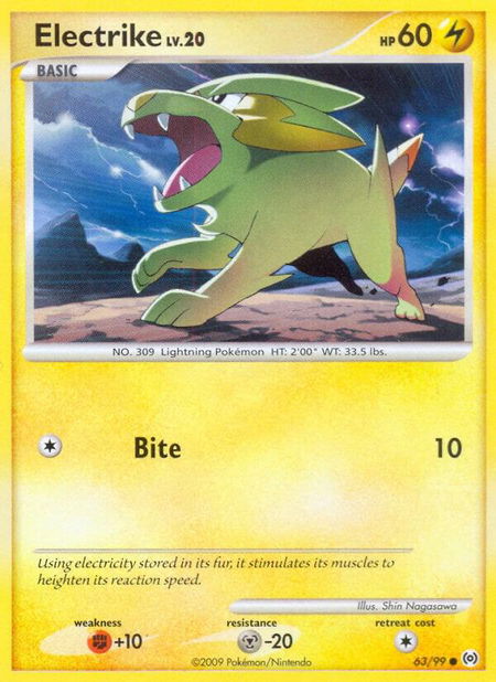 Electrike (63) - Arceus Pokémon trading card