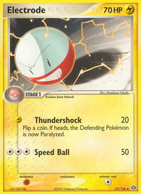 Electrode - Emerald Pokémon trading card