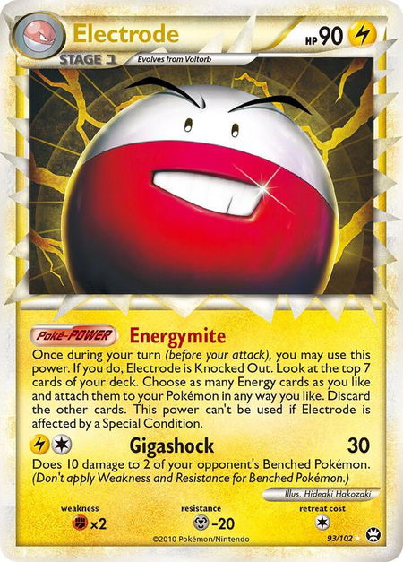Electrode (Prime) trading card from Triumphant Electrode (Prime) - Triumphant Pokémon trading card