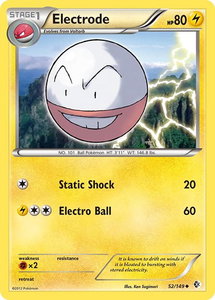 Electrode - Boundaries Crossed (BCR) #52/149 - Uncommon Pokémon Trading Card