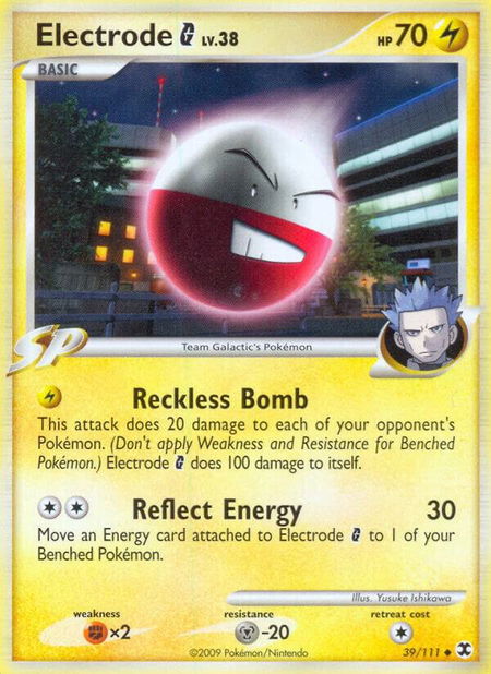 Electrode G trading card from Rising Rivals Electrode G - Rising Rivals Pokémon trading card