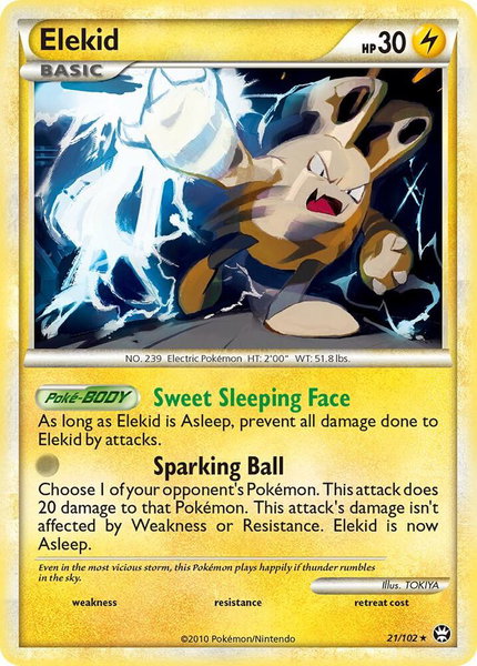 Elekid trading card from Triumphant Elekid - Triumphant Pokémon trading card