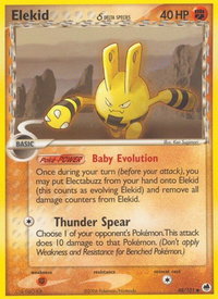 Elekid (Delta Species) - Dragon Frontiers (DF) #48/101 - Common Pokémon Trading Card