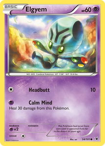 Elgyem (54) - Noble Victories (NVI) #54/101 - Common Pokémon Trading Card