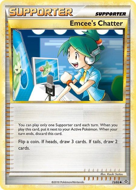 Emcee's Chatter - Unleashed Pokémon trading card