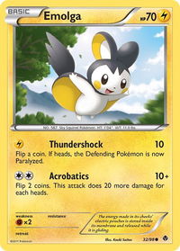 Emolga - Emerging Powers (EPO) #32/98 - Common Pokémon Trading Card