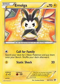Emolga - Legendary Treasures (LTR) #49/113 - Uncommon Pokémon Trading Card