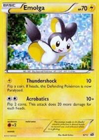 Emolga - 6/12 - McDonald's Promos 2012  #006/012 - Rare Pokémon Trading Card
