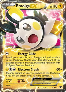 Emolga EX - XY Base Set (XY) #46/146 - Ultra Rare Pokémon Trading Card