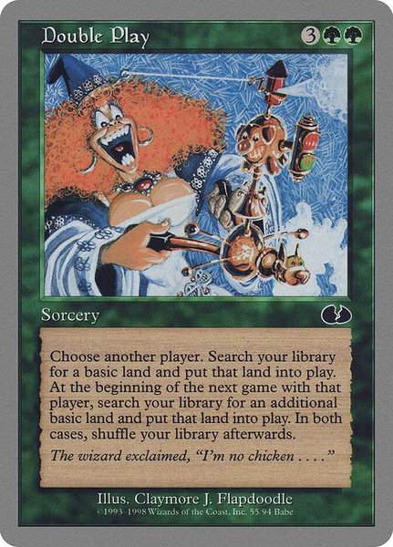 Double Play - Unglued Magic: The Gathering trading card