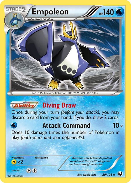 Empoleon - Dark Explorers Pokémon trading card