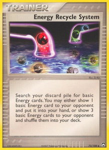 Energy Recycle System - Power Keepers (PK) #73/108 - Uncommon Pokémon Trading Card
