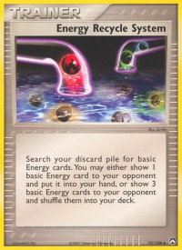 Energy Recycle System - Power Keepers (PK) #73/108 - Uncommon Pokémon Trading Card