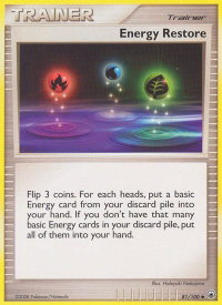 Energy Restore - Majestic Dawn (MD) #81/100 - Uncommon Pokémon Trading Card