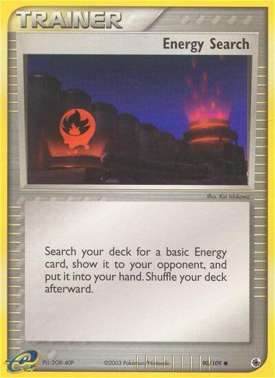 Energy Search - Ruby and Sapphire Pokémon trading card