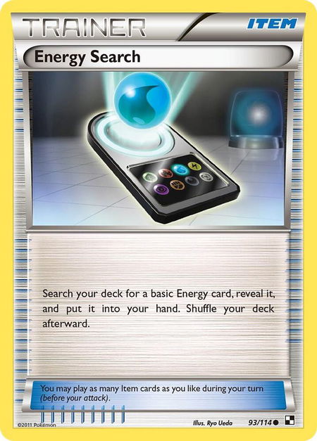 Energy Search - Black and White Pokémon trading card