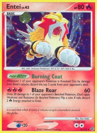 Entei - Secret Wonders (SW) #4/132 - Holo Rare Pokémon Trading Card