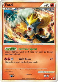 Entei (Shiny) - Call of Legends (CL) #SL3 - Holo Rare Pokémon Trading Card