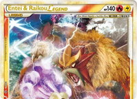 Entei & Raikou Legend (top) - Unleashed (UL) #90/95 - Ultra Rare Pokémon Trading Card